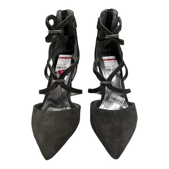 Carlos by Carlos Santana Thea Pointed Toe Pump, Grey Women’s Size 11 - Picture 3 of 7